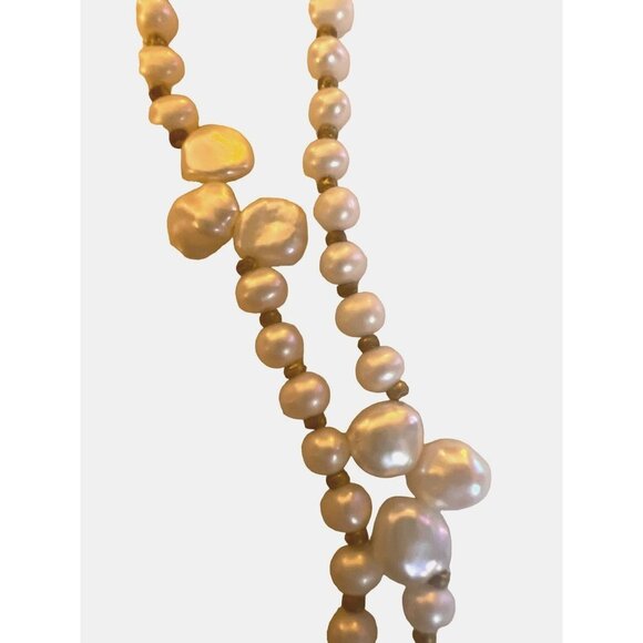 VTG Auth Mix Pearl Freshwater Pearl Necklace Bracelet Goldplated Charm Extender - Picture 4 of 13